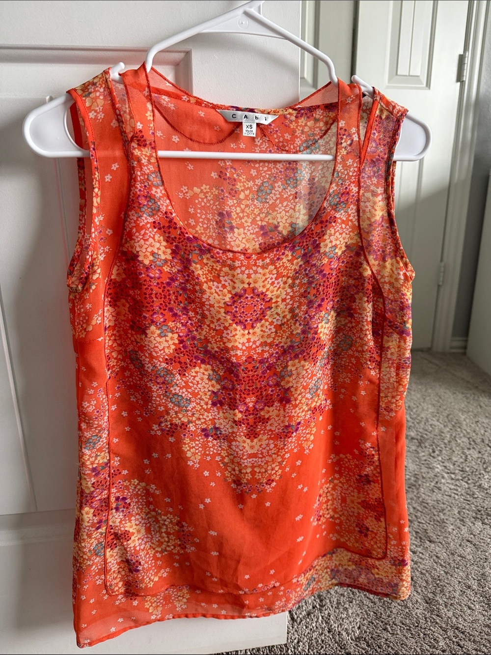 Cabi Merrow Edge Sleeveless Tank EUC